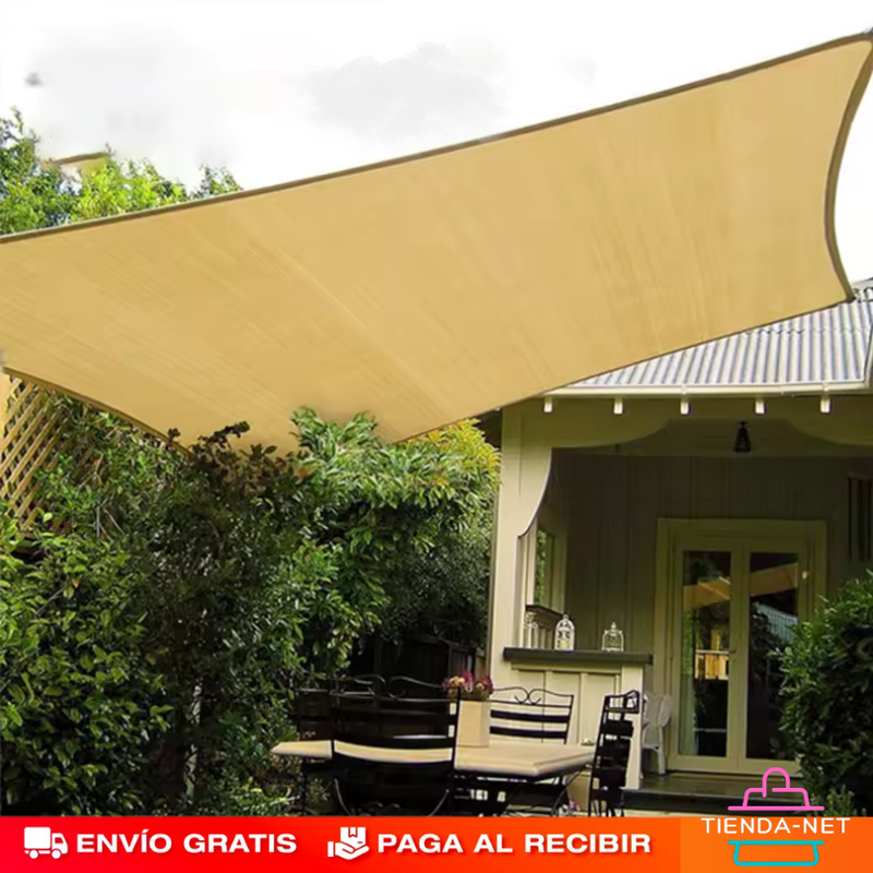 LONA TOLDO SOMBRA RECTANGULAR 4X6 METROS PROMOCION CIERRE DE TIENDA - ENVIO GRATIS