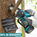 KIT MOTOSIERRA MAKITA PORTÁTIL + 2 BATERÍAS ADICIONALES + CAJA DE HERRAMIENTAS CON 108 PIEZAS PROMOCION CIERRE DE TIENDA - ENVÍO GRATIS