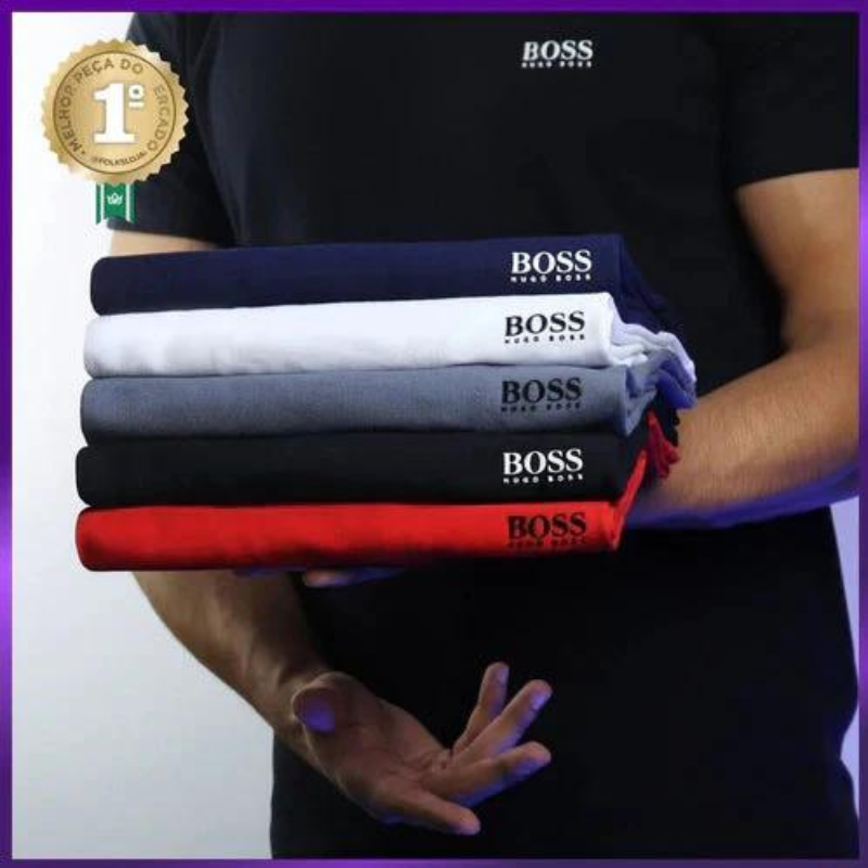 KIT 5 CAMISETAS HUGO BOSS + 1 PERFUME ACQUA DI GIO 100ML PROMOCION CIERRE DE LA TIENDA