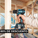 KIT MAKITA ORIGINAL: QUEDAN 6 UNIDADES - TALADRO INALÁMBRICO + AMOLADORA DE ALTO IMPACTO + 26 ACCESORIOS + 2 BATERIAS - PROMOCION CIERRE DE LA TIENDA - ENVÍO GRATIS